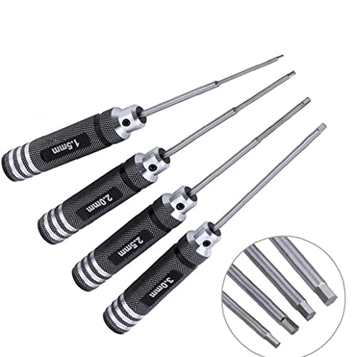 4 STKS Hex Schroef Driver Set Kit H1.5 2.0 2.5 3.0mm Zeskant Schroevendraaier Zwaard RC Reparatie Gereedschap Kit voor… - Image 3
