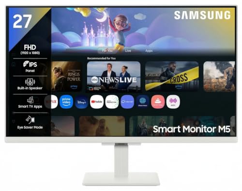 Samsung Store Samsung 27" M5 Smart Monitor FHD White - Image 2