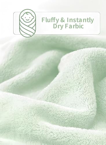 Image of Hooded Baby Towel - Premium Soft Bath Towel for Baby, Newborn,Infant - Ultra Absorbent,Natural Baby Stuff Towel, Soft Coral Velvet Coral Fleece Bath Towel for Boys and Girls (Happy Dinosaur)