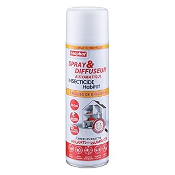 Beaphar Spray & Diffuseur automatique insecticide habitat Tue les ...
