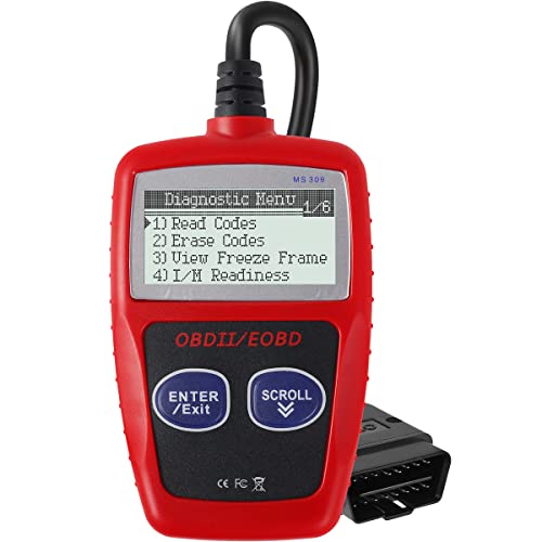 ZJMCAJY Accurate Car Fault Code Reader I/M Readiness Engine Diagnostic Scanner Multifunctional Scanner Read and Erase Fault Code View Freeze Data CAN Diagnostic Tool