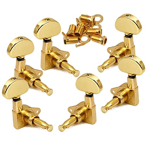 Abaodam 6 Pièces Mécaniques Guitare Boutons Accorder La Guitare Vis De Plaque D’immatriculation Guitares Carottes En Aluminium Matériel De Guitare Cheville De Guitare Dorée Réglage - Les Beatles, Paul McCartney, John Lennon, RIngo Starr, George Harrison Abaodam 6 Pièces Mécaniques Guitare Boutons Accorder La Guitare Vis De Plaque D'immatriculation Guitares Carottes En Aluminium Matériel De Guitare Cheville De Guitare Dorée Réglage – Image 3