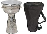 Mid-East Metal Doumbek Drum w/Gig Bag - 14 x 8