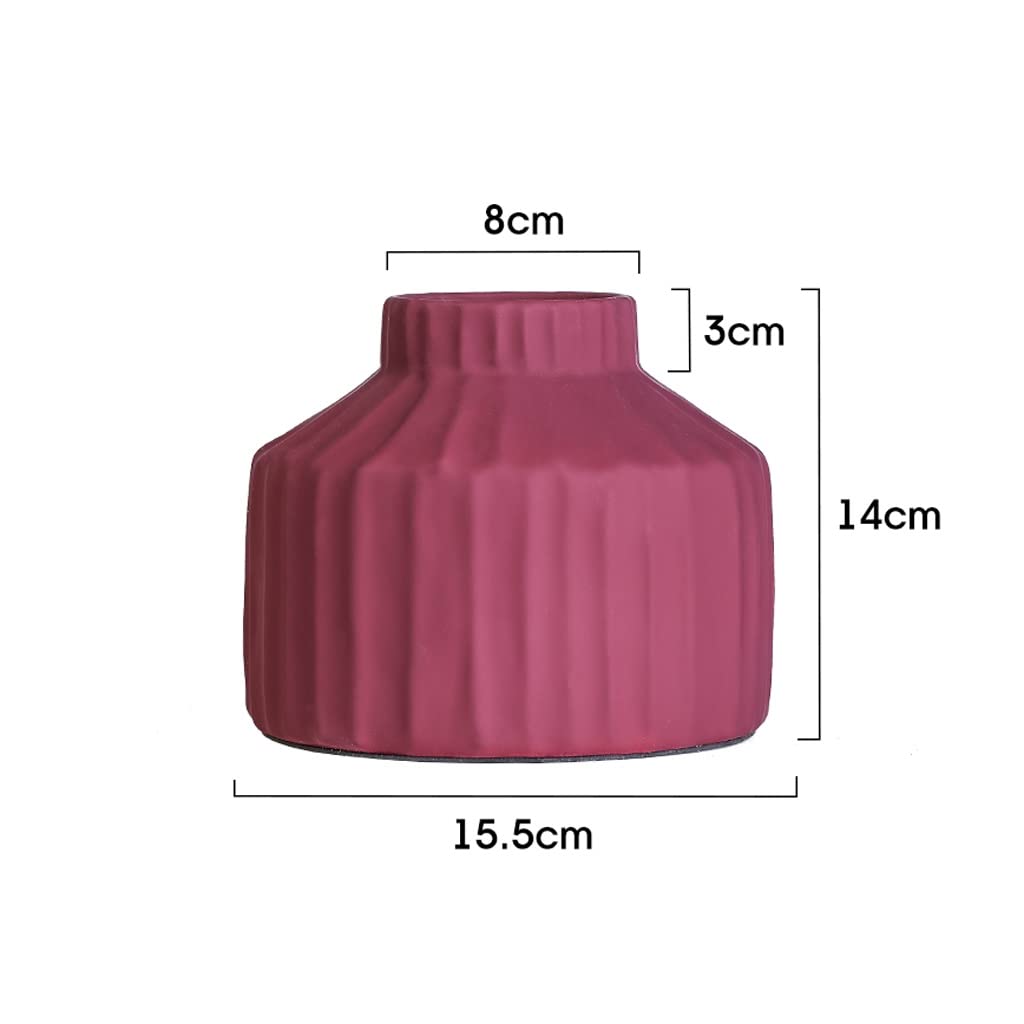 Wazy dekoracji salon wazon wazon ceramiczny matowy suchy kwiat dekoracja stołowa stół dzienna dekoracja Umeblowanie (Size : E)