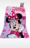 BocciaShop Trapuntino Minnie Mouse, Copriletto Trapuntino Rosa con Motivo Floreale e Cuori, Biancheria da Letto per Bambini 150x250 cm