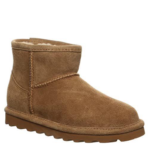 Bearpaw Alyssa Youth Hickory Size 2 | Youth 'S Ankle Boot | Youth 'S Slip On Boot | Comfortable Winter Boot #TOP1