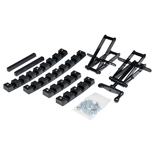 POWERTEC 4-Way Pressure Clamping System | Multi-Directional Woodworking Clamp Set