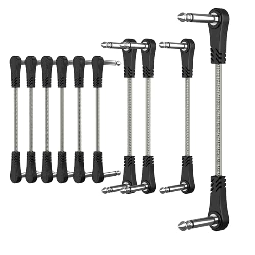 Câbles de raccordement de guitare noir de 15,2 cm à 99,1 cm pour un signal fluide