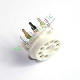 Menge: 4 Stück Cary 4 9pin PCB Keramik Vakuum Schlauch Sockel Ventil 12 AX7B 12 AU7 ECC83 ECC82 Audio