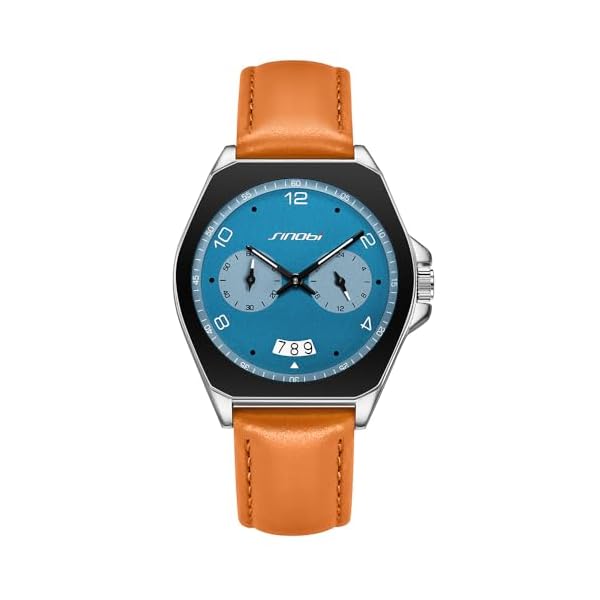 Men’s Fashion Business Watch Analog Quartz Waterproof Luminous Casual Watches for Men with Calendar