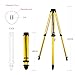 Takamine Telescopic Leg Tripod Instrument, Heavy Duty Aluminum Surveying Tripod for Surveying Construction with 5/8 Inch 11 Thread Flat Head for Total Station, Theodolite, Automatic Level-TK1016