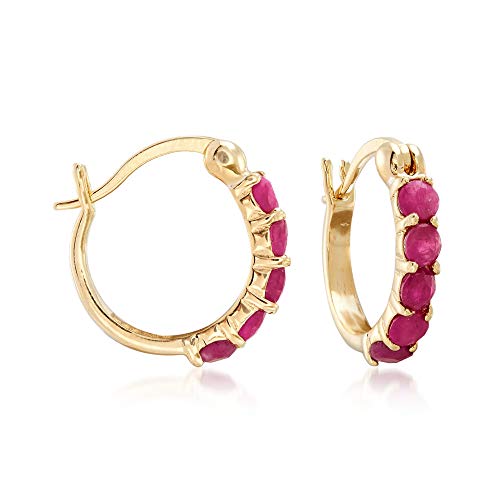 Ross-Simons Three Pair Gemstone Sterling Silver Huggie Hoop Earrings #TOP5