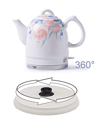 Hervidor eléctrico de cerámica sin cable 1.5L 1350W miniatura 2