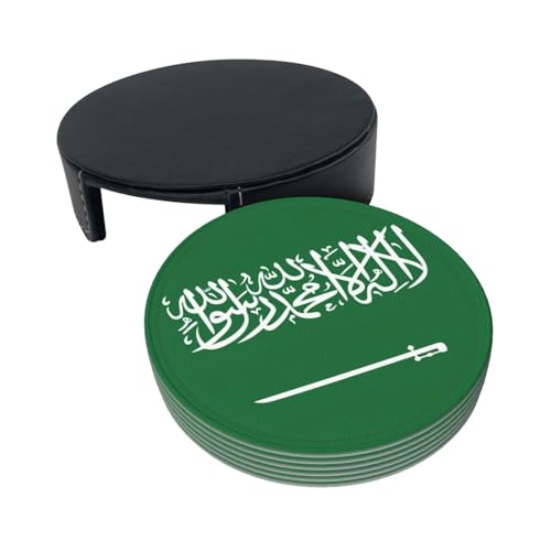 Dessous de verre Arabie Saoudite haut de gamme en polyuréthane résistant - 4