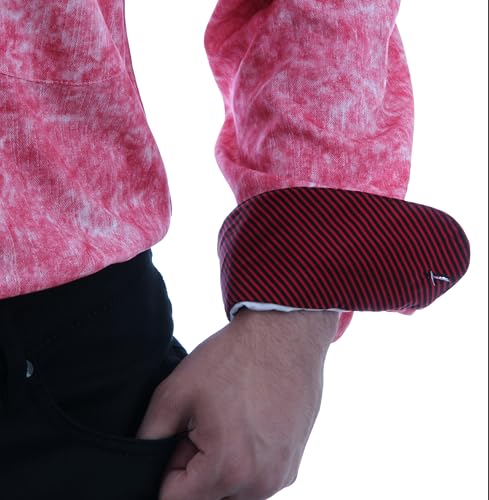 Chemise décontractée en batik rose pour vos sorties d'été