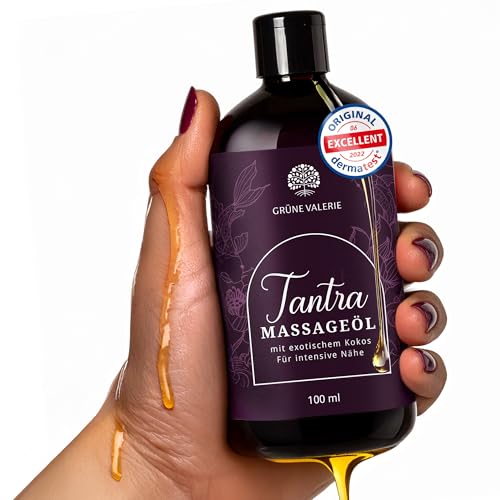 Grüne Valerie Massageöl mit fruchtigem Kokos 100 ml – Hochwertiges Öl für Muskelentspannung – Veganes Massageöl mit Vitamin E & C – Qualitätsöl aus Italien, dermatologisch getestet Grüne Valerie Massageöl mit fruchtigem Kokos 100 ml – Hochwertiges Öl für Muskelentspannung – Veganes Massageöl mit Vitamin E & C – Qualitätsöl aus Italien, dermatologisch getestet