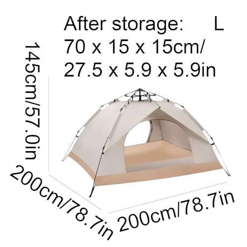 Carpa para camping portátil de apertura rápida blanca miniatura 2