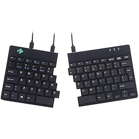 R-Go Split Ergonomic Keyboard, QWERTY (US), black, wired Cover