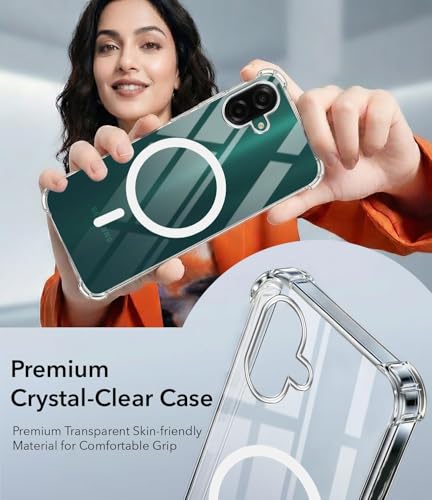 Image of Jkobi Shockproof Crystal-Clear Back Cover for Samsung Galaxy A07 5G | F70e 5G (Magsafe Wireless Support | Drop & Camera Protection | Hard Polycarbonate)
