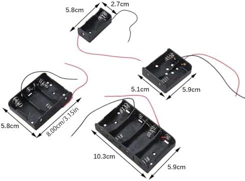 High Strength LR14 C Battery Storage Box Circuitry for Stable Current Output in Accuracy Gadgets Shock Battery Holder for Electronics - 4