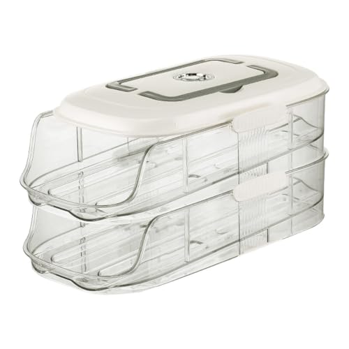 Almacenamiento de huevos transparente con tapa de rodamiento 2