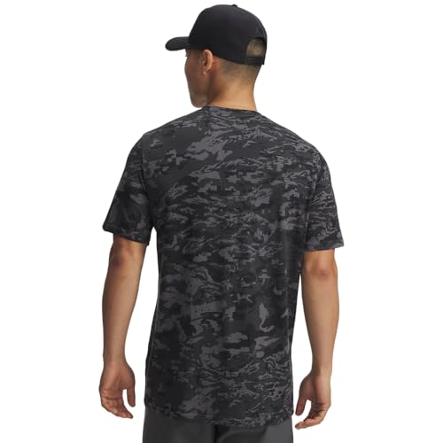 Image of Under Armour Men's ABC Camo Short-Sleeve T-Shirt | Super soft cotton /polyester mix. With camo pattern, crew neck and logo on the left chest.