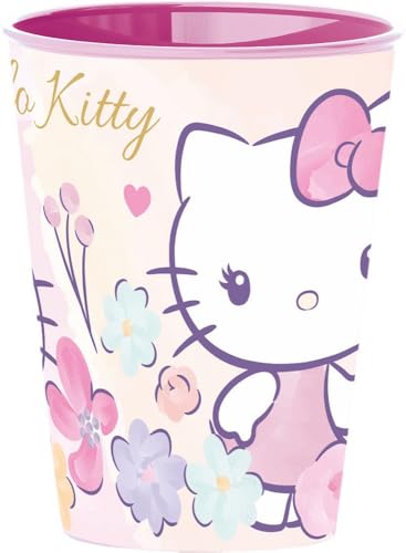 Gobelet Hello Kitty 260 ml - Design adorable et sûr pour les enfants, parfait pour l'eau, les jus et les boissons