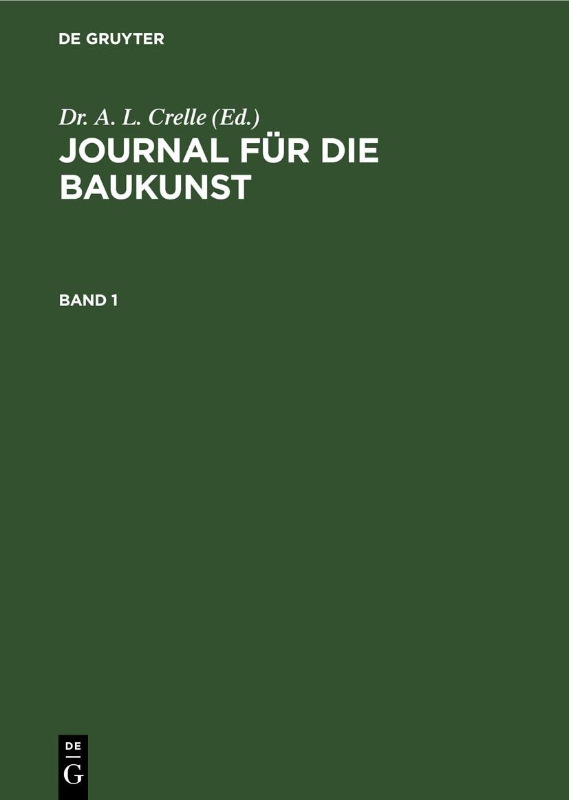 Journal Für Die Baukunst, l'encyclopédie d'architecture pour sublimer votre bureau