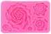 Large 5 Assorted Sizes Roses Resin Fondant Candy Silicone Mold for Sugarcraft, Cake Decoration, Cupcake Topper, Chocolate, Butter, Jewelry, Polymer Clay, Soap Making