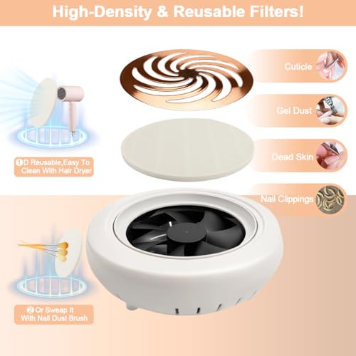 Colector de Polvo para Uñas Jaxbo Compacto y Eléctrico miniatura 5