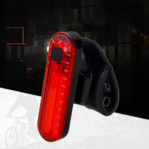 BAOSROY Luce Posteriore Bici LED, Ricaricabile USB, IPX4, Rosso, Resistente all'Acqua