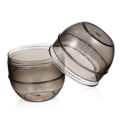 Homoyoyo Miscelatore Per Chioma Con Doppia Scala Graduata, Ciotola Shaker Grande in Plastica Pp Per Miscelare Tinta Chioma Con Coperchio, Strumento Professionale Per Saloni e Uso Fai Da Te