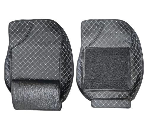 Image of PROTEGO 7D 7-Layer Car Mats Full Set Custom Fit for Hyundai Tucson | Double-Stitched PU Leather + Velcro Bottom for Anti-Slip Grip | Mono Grass, Heavy Duty Vinyl, Non Woven Fabric,SoftFoam,XPE