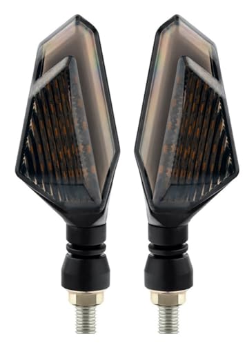 Clignotants moto ultra-lumineux ambrés avec feux arrière intégrés