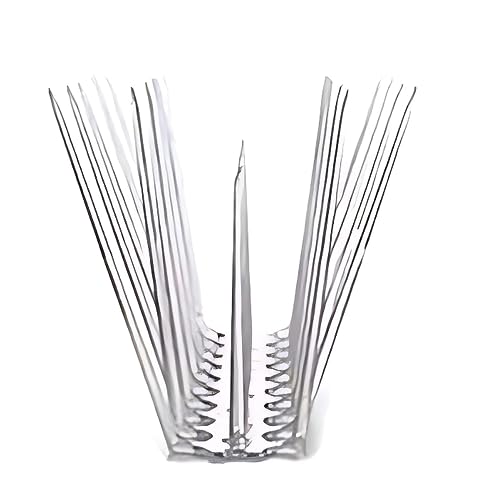 EasyShoppingBazaar Pigeon Control Anti Bird Spikes, Pigeon Bird Repellent Polycarbonate UV Stabilized Spikes - Pack of 10