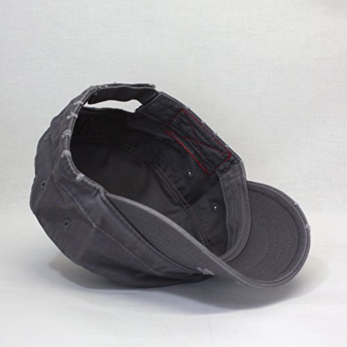 Image of The Vintage Year Washed Cotton Distressed Cadet Hat - Tactical Military Baseball Cap for Men & Women, Outdoor Casual Wear