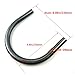 SIFADULE 1 inch Tube Hoop Retro Motorcycle Cafe Racer Seat Frame Hoop Loop for Modified Vintage Motorcycle (1 inch Tube/Flat Loop/Width 230mm/9.06in)