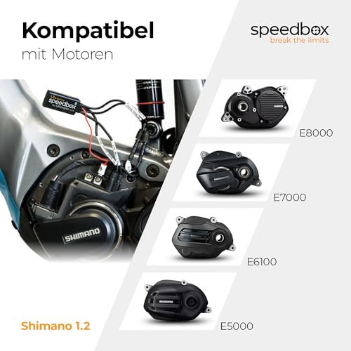 4. Bild von SpeedBox 1.2 kompatibel mit Shimano Motoren E8000, E7000, E6100, E5000 + E-Tube Port für Di2 & Satellite System, E-Bike Tuning-Chip