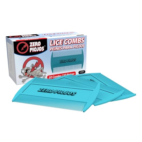 Zero Piojos Lice Combs, Peines Para Piojos, 10 Pack