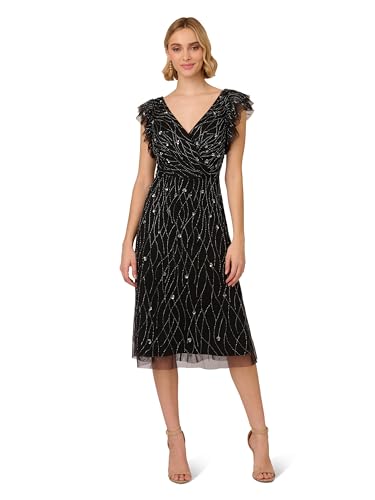 Image of Adrianna Papell Women's Beaded Midi Dress
