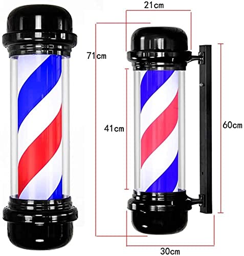Barber pole lampe murale extérieure enseigne lumineuse de salon de coiffure