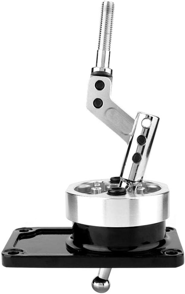 Short Shift Lever, CNC Aluminum Alloy Car Short Throw Gear Shifter Lever for T5 (Silver) Short Shifter