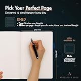 Notebook A4 Lined Journal by Avocado and Spice® with Gift Box & Velvet Bag – Notepads A4 Hardback - Travel Journal - 200 Thick Pages (Blue, Lined) - Image 3