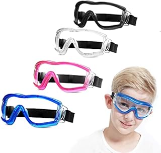 COMLZD Kids Safety Glasses Children's Goggles Anti-Fog Glasses Telescopic belt Laboratory Eye Comprehensive Protection Windproof For Boy Girl Outdoor Sports Glasses.