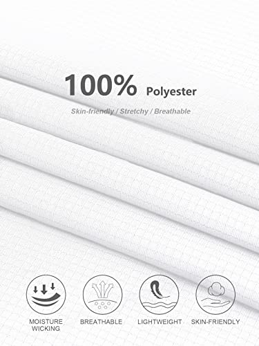 Kawata White Tank Tops For Men Sleeveless Workout Tee Shirts Quick Dry Swim Beach Tops #TOP4
