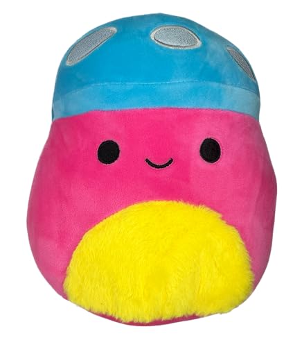 Squishmallows Official Kellytoy 8 Inch Squishy Soft Plush Toy Blacklight Squad (Randall The Mushroom), Green
