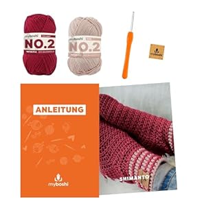 myboshi Häkelset Socken Shimanto Anfänger 4 Knäuel