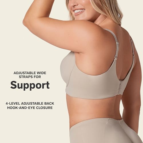 Leonisa Wireless Bras for Women, Light Support Bra, Comfortable Back Smoothing Design3