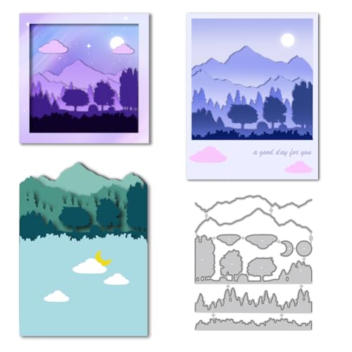 GLOBLELAND Matrices de Découpe en Forme de Forêt D'Arbres pour la Fabrication de Cartes Matrices de Découpe en Métal Modèles pour Scrapbooking Journal Gaufrage Décoration Artisanale en Papier GLOBLELAND Matrices de Découpe en Forme de Forêt D'Arbres pour la Fabrication de Cartes Matrices de Découpe en Métal Modèles pour Scrapbooking Journal Gaufrage Décoration Artisanale en Papier