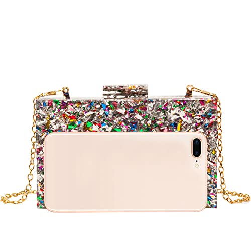 Image of LETODE Acrylic Clutch Bags Purse Perspex Bag Handbags for Women